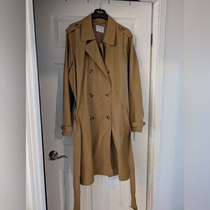 Old Navy Tan Double-Breasted Trench Coat